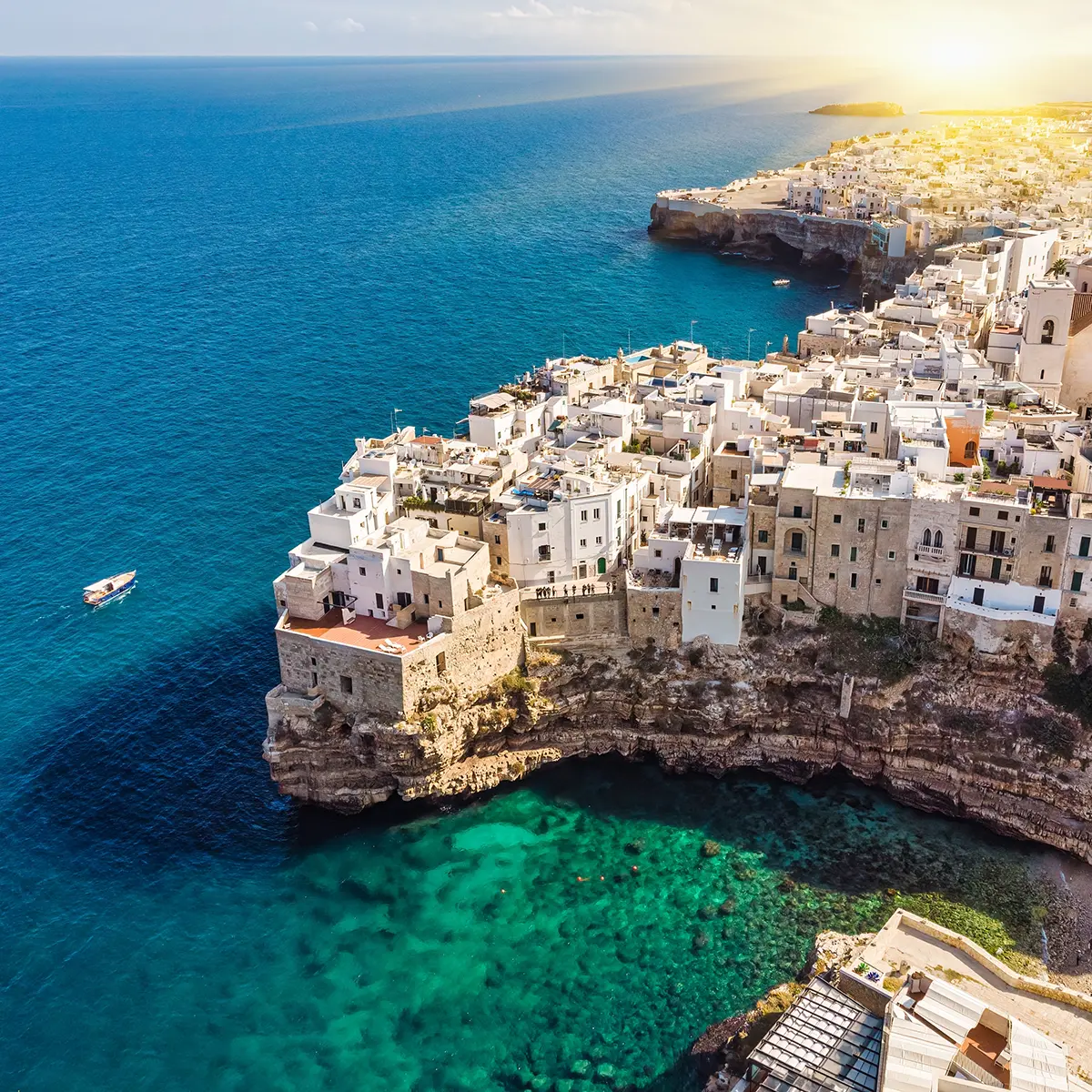 Panorama di Polignano a Mare, Puglia